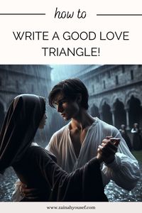 Writing a good love triangle can seem complicated, especially with so much negativity surrounding them, but a love triangle can be a really great way to build conflict and romance in a story if it's done properly! 
(ignore tags) #writing #writingtips #writingtricks #writingadvice #author #worldbuilding #fantasy #darkfantasy #writinghelp #authortips #writingbooks #bookwriting #fictionwriting #writingabook #books #creativewriting #characterinspo #character #fiction #bookclub #fantasynovels