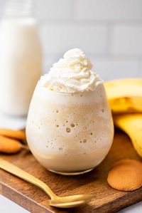 You can make a fantastic sweet and creamy banana milkshake without ice cream. All you need is a blender, a ripe banana, and a handful of pantry staples.