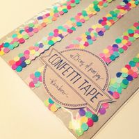 Tape | 26 Cute And Novel Ways To Use Confetti