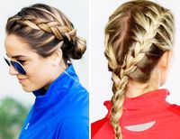 7 Stay-Put Hairstyles For Your Sweatiest Workouts  Cute hair and the gym: not mutually exclusive. via @byrdiebeauty