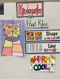 Jamestown Elementary Art Blog: Kindergarten Paul Klee cats