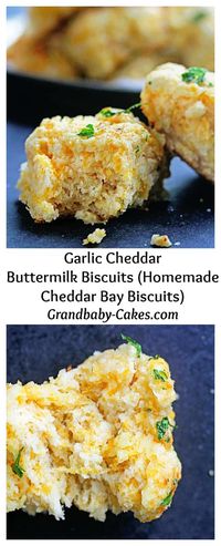 Homemade Cheddar Bay Biscuits (Garlic Cheddar Buttermilk Biscuits)