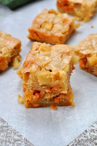 Bourbon Apple Blondies - Easy Fall Desserts - My Suburban Kitchen