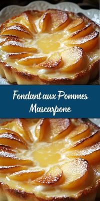 Le fondant aux pommes mascarpone est une délicieuse variation de dessert qui marie la douceur des pommes avec la richesse du mascarpone, pour créer une expérience gustative unique. Parfait pour toutes les saisons, ce dessert réconfortant séduit par sa texture moelleuse et son goût subtil.