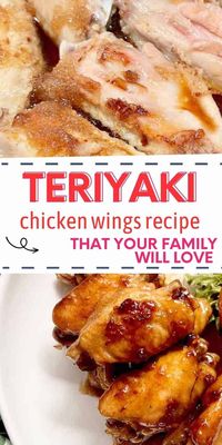 This Easy Teriyaki Wings recipe is a crowd pleaser. The juicy chicken wings are coated in an addictive, sticky, sweet, and savory sauce. QUICK and EASY to cook on the stovetop with a few simple ingredients- perfect for busy weeknight dinners and Super Bowl Sunday! best chicken wings recipe/ sticky teriyaki chicken/ marinated chicken wings