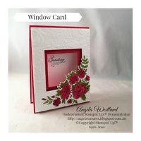 Ange's Treasures: Window Card Climbing Roses