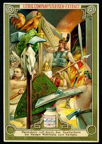 liebig-s412---norse-mythology---heimdall_4675085323_o #cigarettecards #cards #vintage #retro #cigarettes #photos #art #fantasy #literature #entertainment #charactersfrom