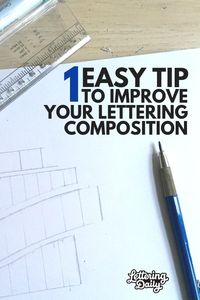 Today we are sharing a quick yet effective tip for your hand lettering composition. You will instantly improve your hand lettering layouts as we guide you step-by-step through this hand lettering tutorial. Calligraphy and hand lettering for beginners!  #lettering #handlettering #calligraphy #brushlettering #handletteringtutorial #letteringdaily #letteringart