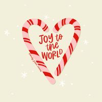 Joy to the world the Lord is come!! ❤️  #joytotheworld #joy #christmas #christmastime #holiday #christian #christianart #digitalart #illustration #candycane #pinkchristmas #jesus #jesuslovesyou