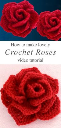 Excellent No Cost Crochet Flowers Suggestions How To Crochet A Rose 3D #Cost #Crochet #Excellent #Flowers #Suggestions