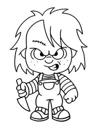 Chucky Coloring Pages