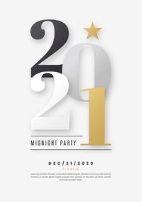 Abstract new year 2021 party poster template. Download it at freepik.com! #Freepik #freevector #flyer #poster #abstract