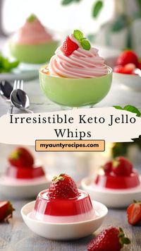 Satisfy your sweet tooth with these irresistible Keto Jello Whips! Perfect for dessert, this low-carb treat combines vibrant flavors with a creamy texture. Ideal for any keto diet, these whips are sugar-free and incredibly easy to make. A delightful way to enjoy dessert without the carbs!