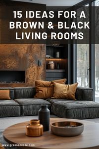 Transform your space with these chic black and brown living room decor tips! Discover stylish living room ideas that blend the sophistication of black with the warmth of brown. From modern furniture to cozy accents, get inspired by elegant living room design strategies. Explore how brown and black home decor can create a stunning and inviting atmosphere in your living room.