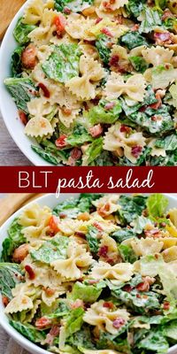 BLT Pasta Salad Original recipe dressing 1/4c mayo and 1/2tsp white vinegar