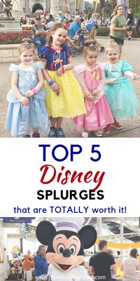 Best Review of Disney Splurges Worth the Money. What to budget money for at Disney World. Tips, Tricks and Hacks to plan your Disney vacation #disney #disneybound #traveltips