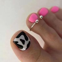 #cow #pedicure #pink #toenails #pinktoenails #blackandwhite#pedi #cowgirl #white #feetcare #spa #woman #skin