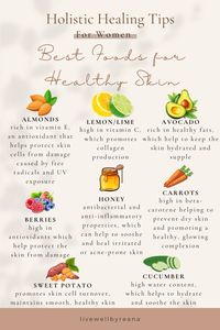 Are you tired of seeing other girls flaunting their perfect skin and spending money on products that don’t give you the desired results? I suggest you look into what you put in your body rather than what you’re putting on your face to help provide you with that healthy, glowy skin. Here are the best foods for a healthy skin. My hormonal health e-book shares how food can significantly impact our hormones, which affect our skin. Tap on the link to learn more. diet and nutrition • nutrition wellness • nutrition • holistic health • holistic healing • health and wellness #dietandnutrition #dietandnutritiontips #holistichealth #nutritionhealthwellness #holistichealing #nutritiontips