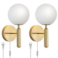 Globe Wall Sconce Plug in