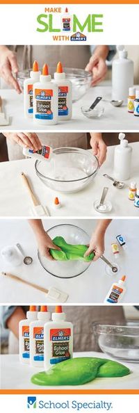 Try this easy customizable slime recipe from Elmer's in your classroom! DIY Slime Recipe.