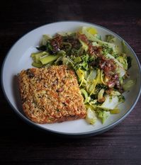 Savoury flapjacks with vegetables, nuts, seeds & cheese | Moorlands Eater