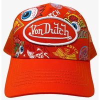 * Von Dutch Unisex Trucker * Authentic With Tag * Orange With White/Orange Logo Patch * Breathable Orange Mesh Panels * Underneath Print On The Bill * Curved Bill * Inner Moisture Sweatband * Inner Von Dutch Tape Lining * Rear Logo Label With Embossed Von Dutch Logo At Snapback Closure * 50% Cotton, 50% Polyester * Von Dutch Hologram Authenticity Decal Underneath Bill * Mpn Vdht3006 * Color Orange * Msrp $89 **Beware Of Fakes. They Will Not Have Hologram Decal, Von Dutch Tag, Von Dutch Tape Lini