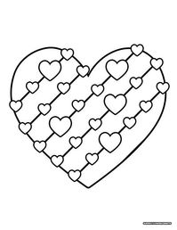 A variety of heart Valentine coloring pages for all ages. #ValentineColoring #HeartColoring #ValentinesDay #ColoringPages #Love