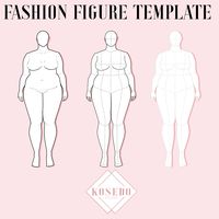 Are you ready to take your wardrobe planning to the next level? With our Fashion Figure Template Expansion Pack, you'll get front, back and side views of five typical body shapes in slim, medium and full figures to help visualize wardrobe projects and plans. We've also included a chart with contour guidelines and anatomical reference points. Choose from three template types - a highly detailed body outline, a technical sketch with dashed black guidelines, or a technical sketch in light gray with