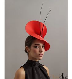 Black and Red Fascinator With Feathers Ladies Ascot Races - Etsy Hair Up With Fascinator, Hat Making Ideas, Red Black Wedding, Ascot Horse Racing, Black Red Wedding, Derby Time, Spring Racing Carnival, Red Fascinator, Ascot Races