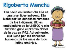 a woman holding an accordion in her hands with the words ricoberta menchu on it