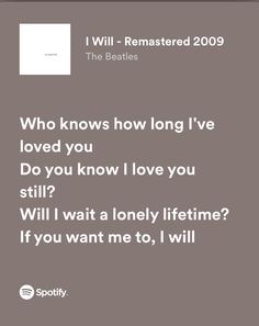 Beatles Song Lyrics Quotes, Rock Love Songs Lyrics, I Will The Beatles, Men Worshipping, In My Life The Beatles, Beatles Love Songs