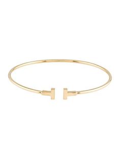 From the Tiffany T Collection18K Yellow GoldIncludes Jewelry Pouch Tiffany And Co T Bracelet, Gold Tiffany Bracelet, Tiffany T Bracelet, Tiffany Bracelet Gold, T Bracelet, Tiffany Bracelet, Tiffany And Co Jewelry, Tiffany T, Tiffany Bracelets