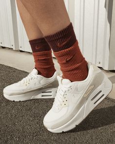 Shoes For Women Heels, Style Layers, Nike Air Sneakers, Air Max 90 Women, Air Sneakers, Sneaker Lovers, Women Heels, Nike Air Max For Women, Air Max Women