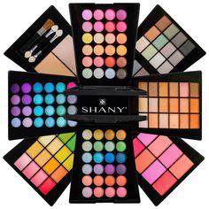 The SHANY Beauty Cliche Makeup Set - All-in-One Makeup Palette with Eyeshadows Eyebrow Shades, All In One Makeup, Shadow Face, Trendy Shades, Windmill Design, Makeup Pallets, Mini Makeup, Beauty Kit, Matte Pink