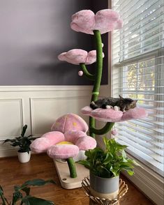 Cat| Cat tree | pillows Cat Room Decor, Katt Grejer, Cat Tree House, Cute Furniture, Kitty Stuff, Dream Room Inspiration, Room Makeover Bedroom, Cat Room, Future Apartment