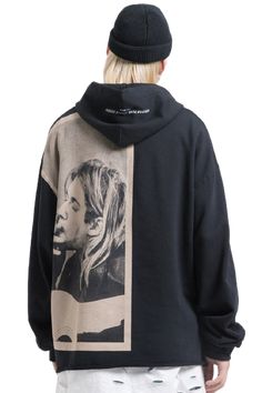 Hoodie by DYSTOPIɅN ™️Soft-touch sweatshirt fabricStyle and comfort – it's a lifestyle Drawstring hood Punk aesthetic Kurt Cobain graphic print Oversized fit Loose, not too tight DYSTOPIɅN ™️ exclusive Main: 100% Cotton. Cool Sweatshirts Lightinthebox, Cheap Black Graphic Print Sweatshirt, Cheap Graphic Print Hooded Tops, Cheap Hooded Graphic Print Tops, Cheap Long Sleeve Sweatshirt With Screen Print, Cheap Urban Fleece Sweatshirt, Cheap Band Merch Hoodie With Graphic Print, Cheap Hooded Graphic Print Sweatshirt, Casual Sweatshirt With Graphic Design