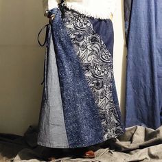 Beautiful Blue Half-Dress with Long Skirt for Women Upcycle Plastic, Long Wrap Dress, Blue Maxi Skirt, Long Blue Dress, Wrap Around Skirt, Long Skirts For Women, Half Skirt, Sophisticated Dress, Flowing Skirt