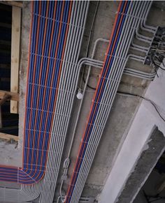 pipes and piping in an unfinished building