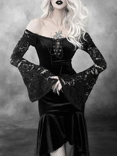 Dive into the dark side with the Gothic Victorian Steampunk Dress The sublime Gothic Victorian Steampunk Dress will make you lean towards the most beautiful gothic/steampunk style, if you are a fan of these two worlds you will love it. Gothic Long Sleeve Dresses For Cosplay Events, Gothic Dresses For Cosplay Events And Costume Parties, Long Sleeve Gothic Dresses For Cosplay Events, Gothic Long Sleeve Dress For Fantasy Events, Gothic Long Sleeve Corset Dress For Costume, Gothic Dresses For Halloween Cosplay, Witchy Dress For Halloween, Black Witchy Corset Dress For Party, Gothic Fitted Corset Dress For Alternative Fashion