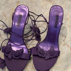 Beautiful Purple Heels From Dillard’s. Never Worn Purple Heels Wedding, Dark Purple Quince, Dark Purple Heels, Purple Quince, Purple High Heels, Hoco Ideas, Cargo Shorts Women, Purple Heels, Shoes Purple