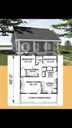 two story house plans with garage and living room