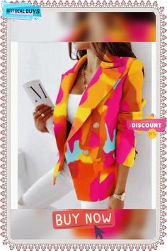 New Style Long-sleeved Double-breasted Fashion Print Suit Fashion Prints, New Style, Double Breasted, Apparel Accessories, Outfit Accessories, Clothes