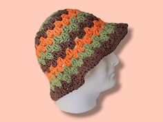 These handmade crochet bucket hats are 70s inspired and made with 100% cotton yarn. Cotton is machine washable, however with any cotton some shrinkage may occur in hot water or dryer. To prevent this either handwash/machine wash in cold water and lay flat to dry. The cotton blend is light and breathable so these hats are wonderful in the spring and summer! Brown Crochet Bucket Sun Hat, Retro Crochet Hat One Size Fits Most, Retro Crochet Hat One Size, Retro Crochet Hat, Retro Crochet Bucket Hat For Vacation, Brown Crochet Bohemian Bucket Hat, Retro Crochet Hat For Summer, Bohemian Brown Crochet Bucket Hat, Retro Summer Crochet Hat