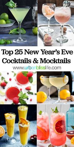 the top 25 new year's eve cocktails and mockles for your next party