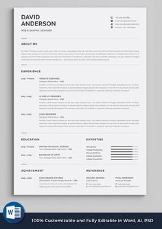 a clean and professional resume template with no work experience on the cover letter, but it is