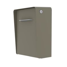 an image of a gray mailbox on a white background