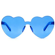 heart sunglasses boogzel apparel Blue Lovecore, Sun And Moon Halloween, Jacqueline Photo, Color Sunglasses, Egirl Fashion, Heart Shaped Glasses, Heart Glasses, Heart Party, Party Sunglasses