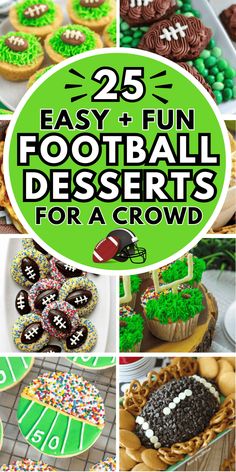 25 easy and fun football desserts for a crowd