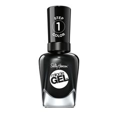 Onyx-pected Miracle Gel Polish Sally Hansen Onyx-pected Miracle Gel Polish | Black | Sally Beauty Sally Hansen Gel, Pride Nails Designs, Nails Designs Short, Dark Nail Polish, Pride Nails, Sally Hansen Miracle Gel, Gel Nails At Home, Gel Nail Colors, Sally Beauty