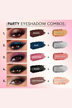 Eyeshadow Combos, Party Eyeshadow, Eyeshadow Guide, Skin Tone Makeup, Mekap Mata, Makeup Pictorial, Makeup Order, Simple Makeup Tips, Beginners Eye Makeup